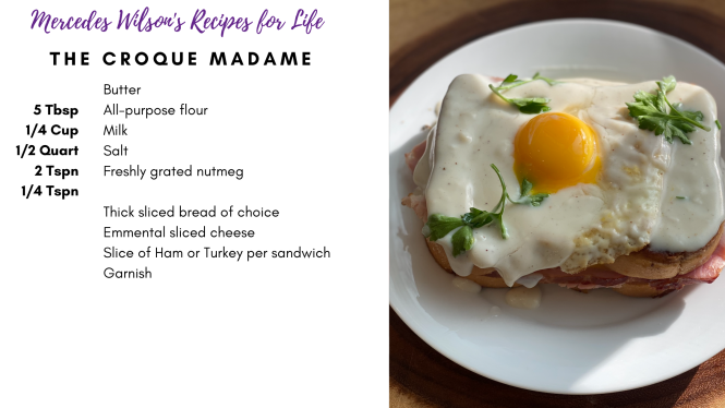 Chef Camille's Croque Madame